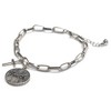 Dicksons Faith Cross Dangle Charm Women's 7.5-9 Inch Silver Plated Everyday Chain Clasp Bracelet - 4 of 4