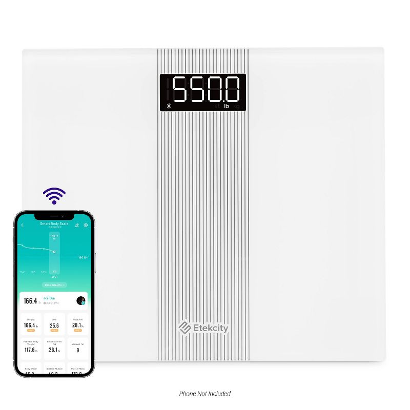 Etekcity 550 Pound Digital Body Weight Scale White, 2 of 17