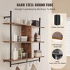Munora Industrial Pipe Shelf 3 Tier 41.5x9.84in Wall-Mount for Kitchen Bedroom - 3 of 4