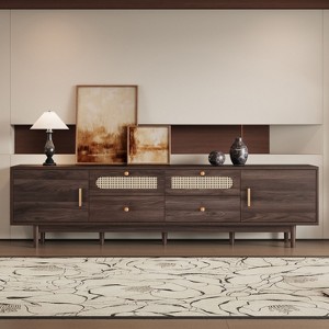 76.8 Inch TV Stand with Drawers for Living Room Bedroom Entertainment Center for TVs Up to 85 Inches with Storage - 1 of 4