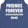 Girls' - Instant Message - Friends Forever And Ever Graphic Sleeveless Aline Dress - 2 of 4