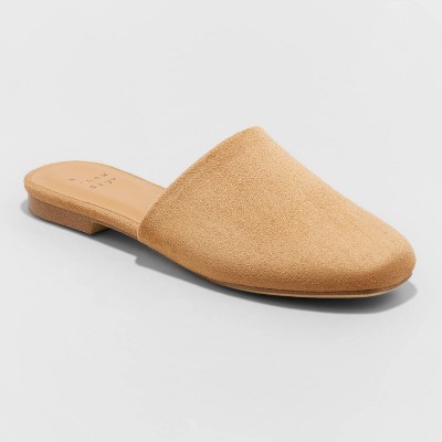 Women's Thea Mule Flats - A New Day™ Tan 6 : Target