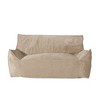 SKRAN 2 Seater Oversized Bean Bag Chair with Armrests for small space Living Room, Bedroom, Taupe - 2 of 4