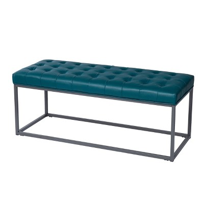 Perscon Upholstered Hallway Bench Blue - Aiden Lane