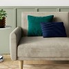 Lumbar cotton jersey quilted puff toss - blue - Room Essentials™ - 2 of 4