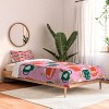 Deny Designs Twin/ Twin Extra Long Insvy Design Studio Cocoa Cookies Comforter and Pillow Sham Green - 2 of 4