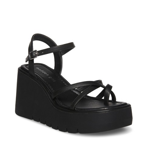 Madden Girl Vaultt wedge with caged upper - Black Pari, Size: 8