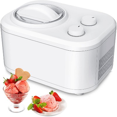 ZAFRO Ice Cream Maker 1qt with Compressor,Electric Automatic No Pre-freezing Ice Cream Machine Keep Cool Function
