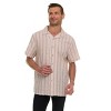 Canada Weather Gear Men’s Striped Seersucker Short Sleeve Shirt – Lightweight Button-Down with Textured Fabric - 3 of 4