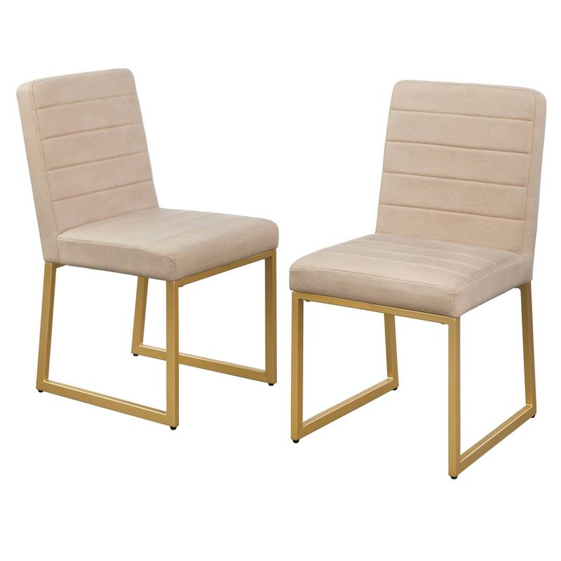 Set of 2 Chantel Upholstered Dining Chairs - Lifestorey, 1 of 7