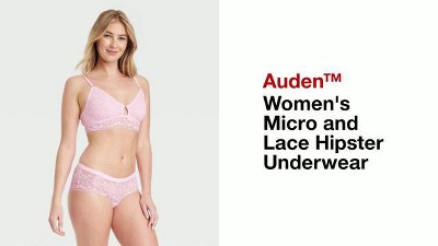 Women's Micro Hipster Underwear - Auden™ Size M, Pink Wave, One Size