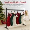 Best Choice Products 3ft Christmas Stocking Stand, Hanging Holiday Décor Display w/ Name Tags, Chalk Marker - 2 of 4