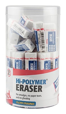 Pentel Hi-polymer Block Eraser White 3/pack Zeh10bp3k6 : Target