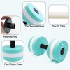 Aquatic Exercise Dumbell Set of 2 - Water Aerobic Exercise Foam Dumbbells Pool Resistance Fitness Equipment for Weight Loss 0.5 Pounds - 3 of 4