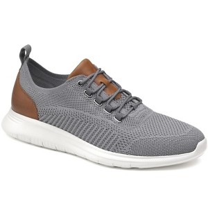Johnston & Murphy Men's Amherst U-Throat Dress Casual Sneaker Shoe, Gray Knit, Size 9 - 1 of 4