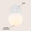 JONATHAN Y Louis Parisian Globe Metal/Frosted Glass Modern Contemporary LED Vanity Light - 3 of 4