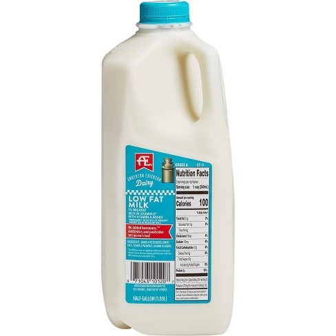 1% Low Fat Milk Jug: Calories & Nutrition