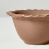 4pc 4oz Stoneware Carved Edge Prep Bowls Brown/Cream/Green/Tan - Hearth & Hand™ with Magnolia - 3 of 3