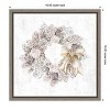 Amanti Art Pinecone Wreath by PI Studio Canvas Wall Art Print Framed 16 x 16-in. - 4 of 4