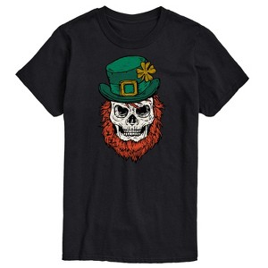 Men's - Instant Message - Leprechaun Skull Short Sleeve Graphic T-Shirt - 1 of 4