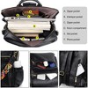 DOMETOUR PU Leather Backpack For Women Convertible Ladies Fashion Casual Large School Shoulder Bags - 3 of 4