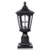 LamQee 17.5'' H Black Outdoor Post Light Dusk to Dawn with Pier Mount Base - 2 of 4