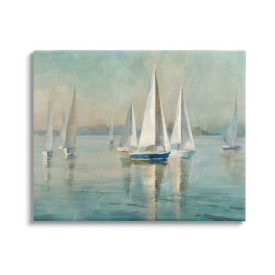 Stupell Industries Traditional Sailboats Water Lake Relaxed Nautical Painting