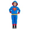 DC Comics Justice League The Flash Superman Batman Zip Up Pajama Coverall - 2 of 4