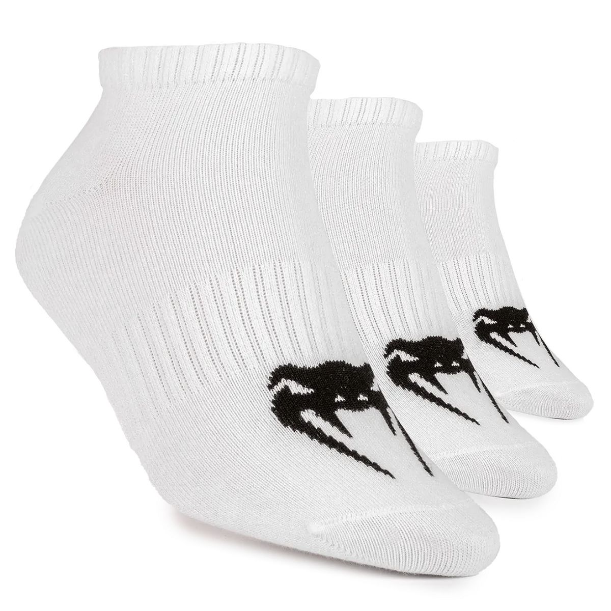 Venum Classic Footlet Socks 3-Pack - White/Black