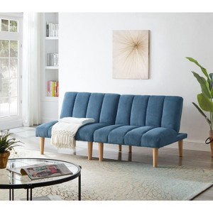 NicBex Couches for Living Room 65.75" Corduroy Sofa Bed Minimalist Upholstered Convertible Sofa Bed Sleeper with Wooden Legs for Apartment - 1 of 4