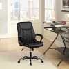 FDW Executive Office Chair with Premium PU Leather Upholstery Adjustable Height and Lumbar Support Swivel - 2 of 4