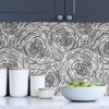 NuWallpaper Beauty Peel and Stick Wallpaper Black: Removable Vinyl, Self-Adhesive, Solid Pattern, 28.2 Sq Ft Coverage - 3 of 4