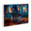 Stupell Industries Halloween Witch Kitten & Pumpkin Wall Plaque Art - 2 of 4