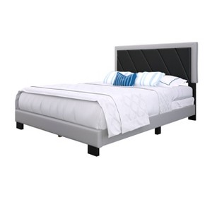 Salina Diagonal Stitched Upholstered Bed - Eco Dream - 1 of 4