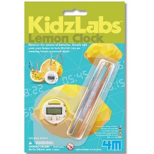 4M: KidzLabs Lemon Clock - DIY Renewable Energy Kit, Power Digital Clock, STEM - 1 of 4