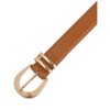 INSPIRE CHIC Gender Neutral Gold Buckle Pure 1.1" Width Faux Leather Waistband Belts 1Pc - 2 of 4