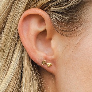 Bee Free Stud Earrings by Bow to the Bee - 1 of 4