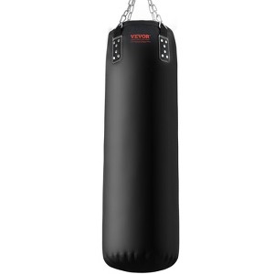 VEVOR Punching Bag for Adults, 4ft PVC Heavy Boxing Bag Set, Punching Bag with Chains and Gloves, Hanging Boxing Bag (Unfilled) - 1 of 4