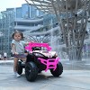 TopComfy Baby Walkers Kids Ride Four Drive Ride On Car Kids Gift Safe Durable Reliable Smooth Outdoor Play Toy for for Kids, Pink, 39.3"*22.8"*15.3" - 2 of 4