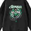 Green Lantern Flying Superhero Boy's Black Long Sleeve Shirt - 2 of 2