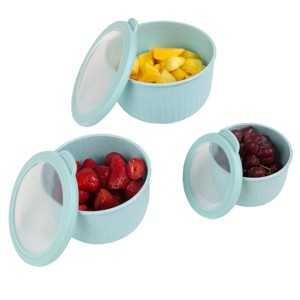 Classic Cuisine Set of 3 Bowls with Lids - 1 of 4