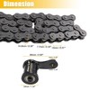 Unique Bargains Motorcycle Mini Bike Chain Tensioner Roller with Spring 420 Chain 42L Link MB165 MB200 1 Set - 3 of 4