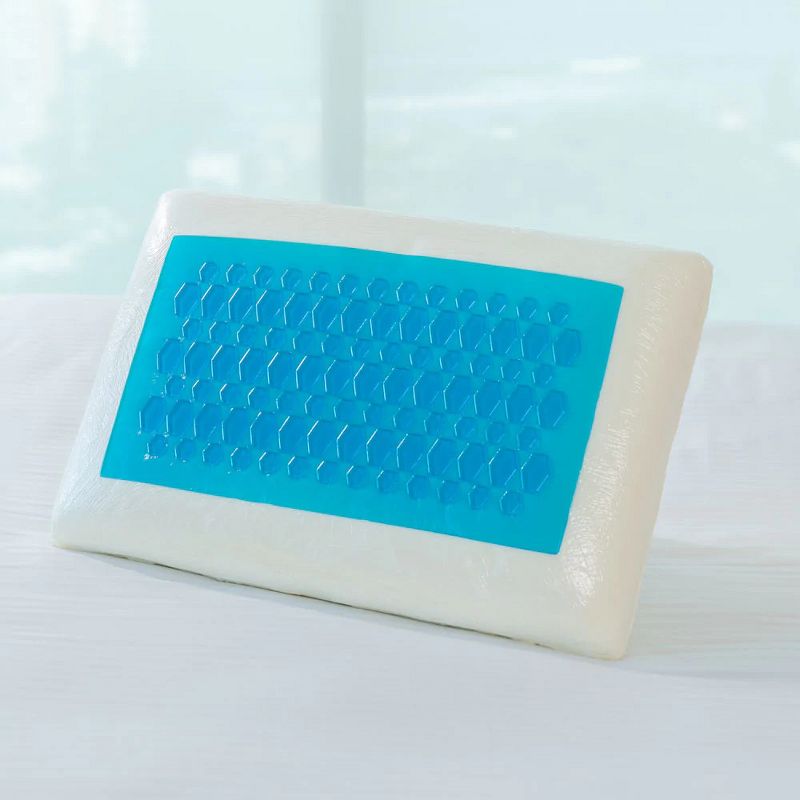 Dr. Pillow Forever Cool Support Pillow With Cooling Gel Technology, Blue, 2 of 7