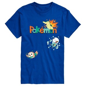 Men's - Pokémon - Cyndaquil, Oshawott, Rowlet Short Sleeve Graphic T-Shirt - 1 of 3