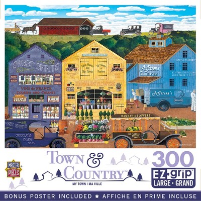 MasterPieces 300 Piece EZ Grip Jigsaw Puzzle - My Town - 18"x24"