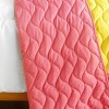 Slickblue Soft Love Quilt Set with 2 Shams, Handmade, Pre-Washed, 100% TC Fabric, Pink, 3 Piece - 4 of 4