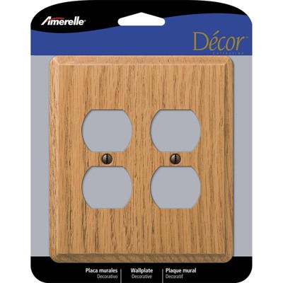 White Oak Wood Switch Plates, Unfinished Wood Light Switchplates