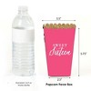 Big Dot of Happiness Chic 16th Birthday - Pink, Black and Gold - Birthday Party Favor Popcorn Treat Boxes - Set of 12 - 2 of 4
