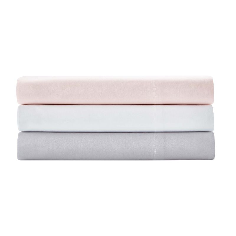 White Sateen Crib Fitted Sheet - Levtex Home, 4 of 5