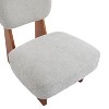 PAGED Modern Minimalist Accent Chair Set of 2 Living Room Chairs with Sturdy Wood Base Comfy Chair for Bedroom - 4 of 4